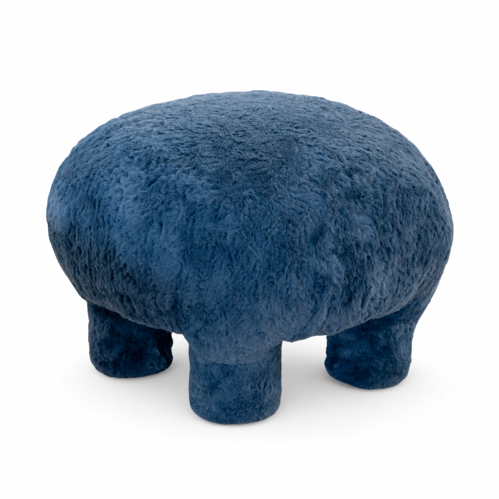 Azure Cloud Ottoman