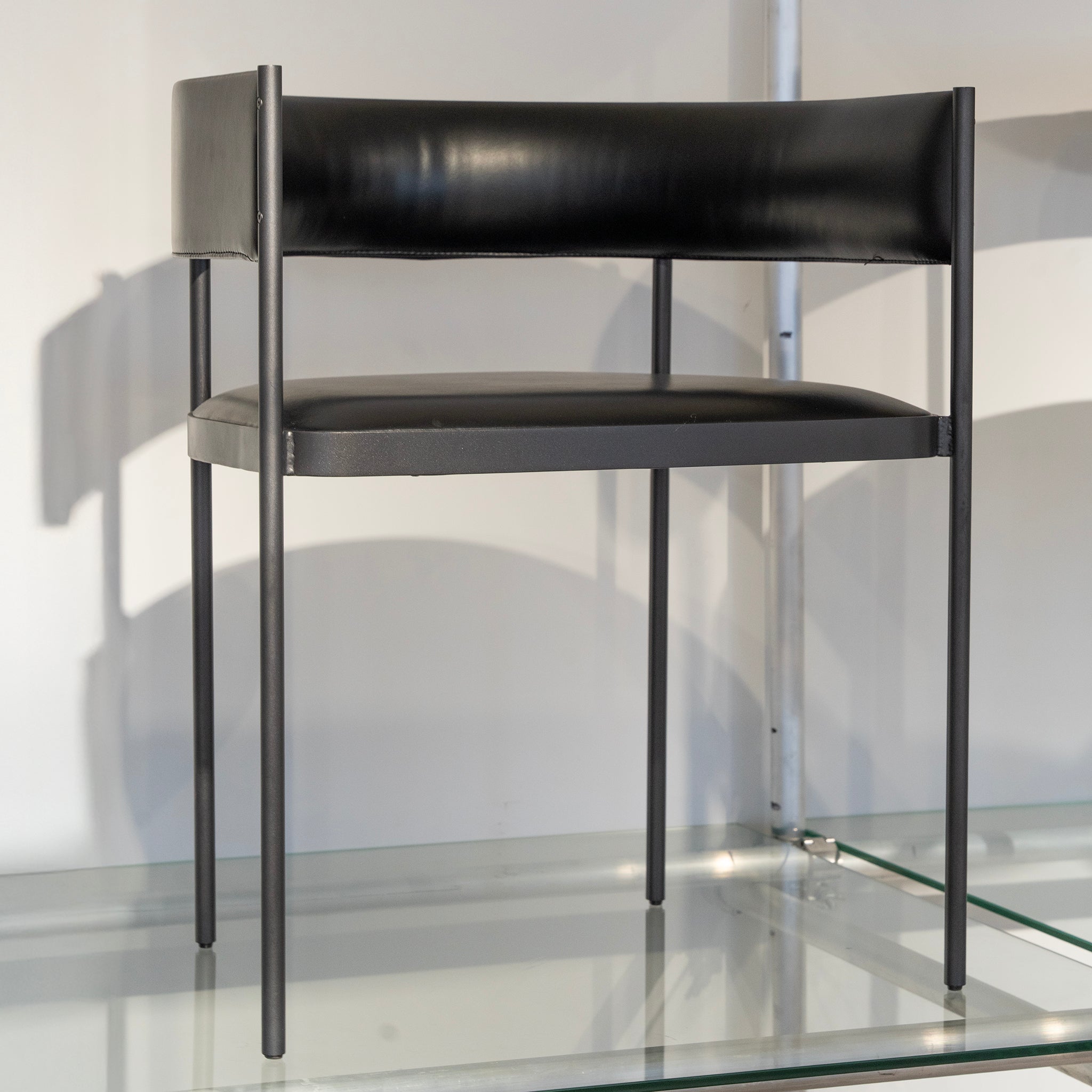 Industrial Frame Leather Chair