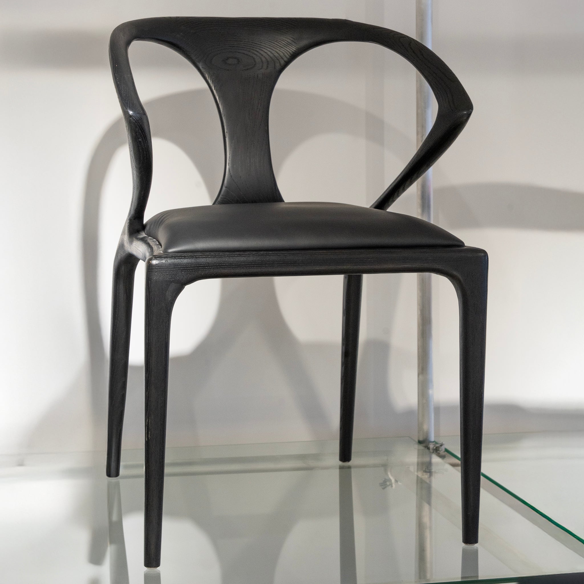 Sculpted Wood Dining Chair