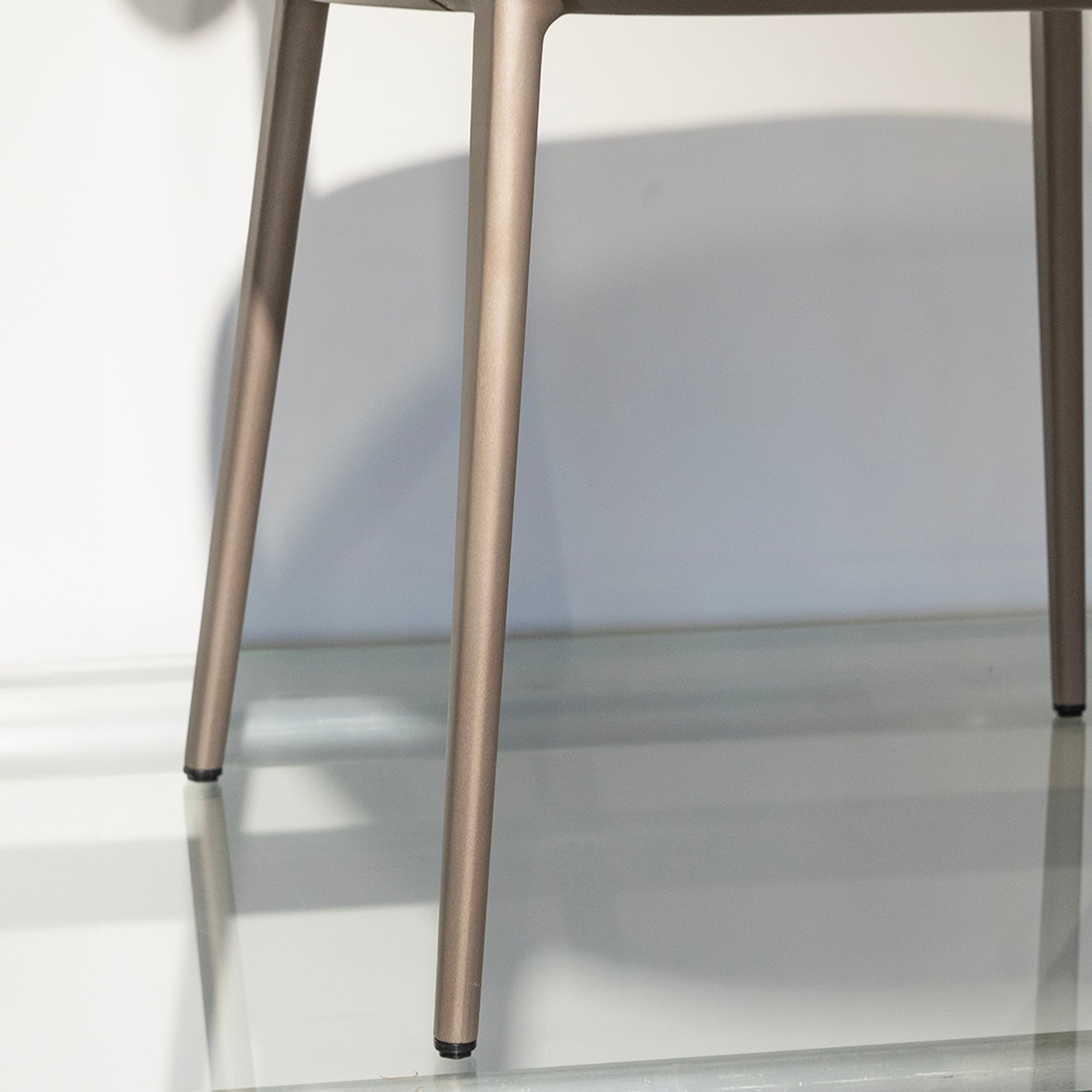 Contoured Leather Dining Chair