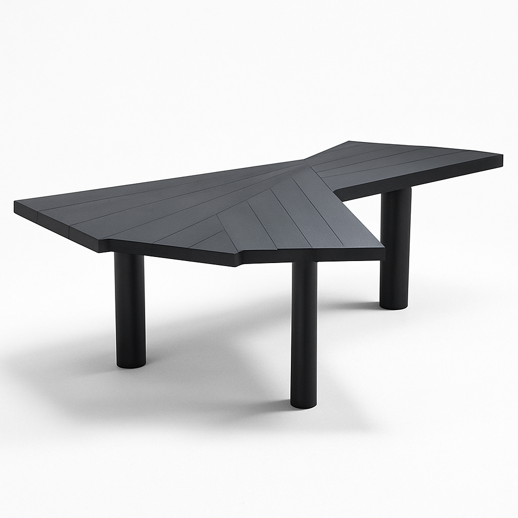 Angular Facet Dining Table