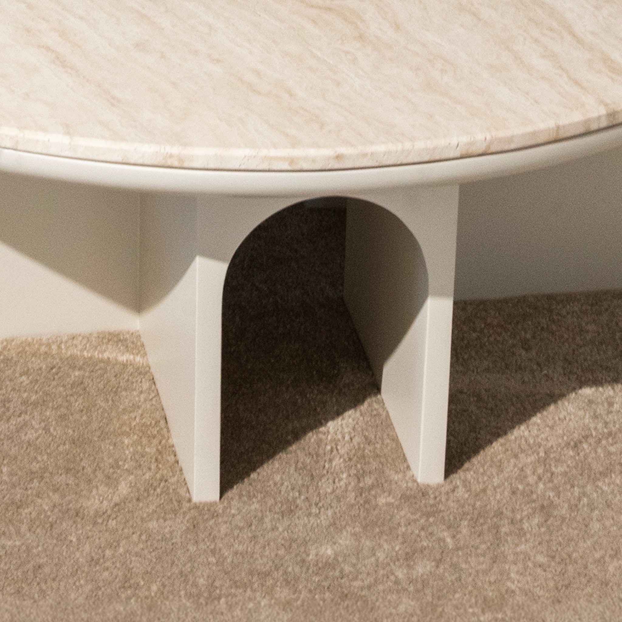 Travertine Arch Coffee Table