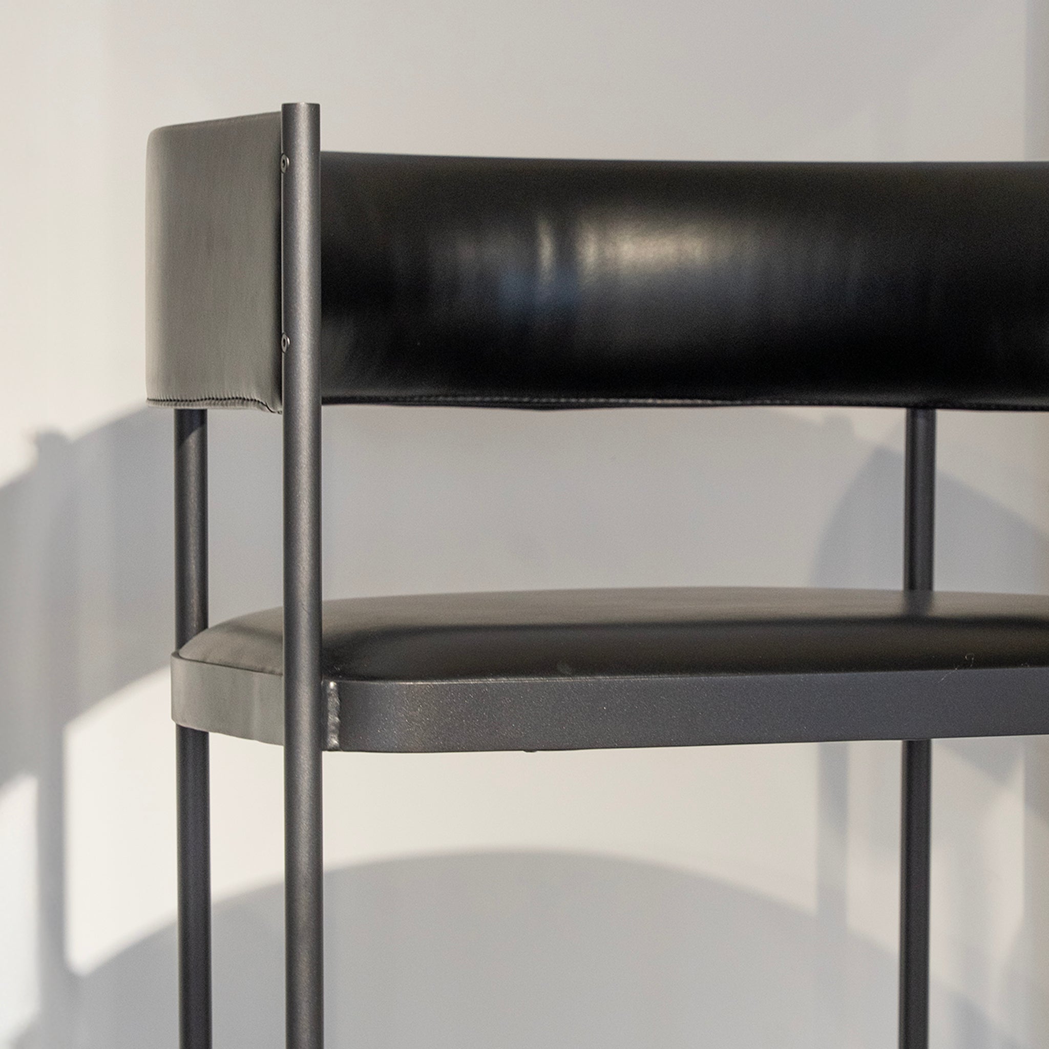 Industrial Frame Leather Chair