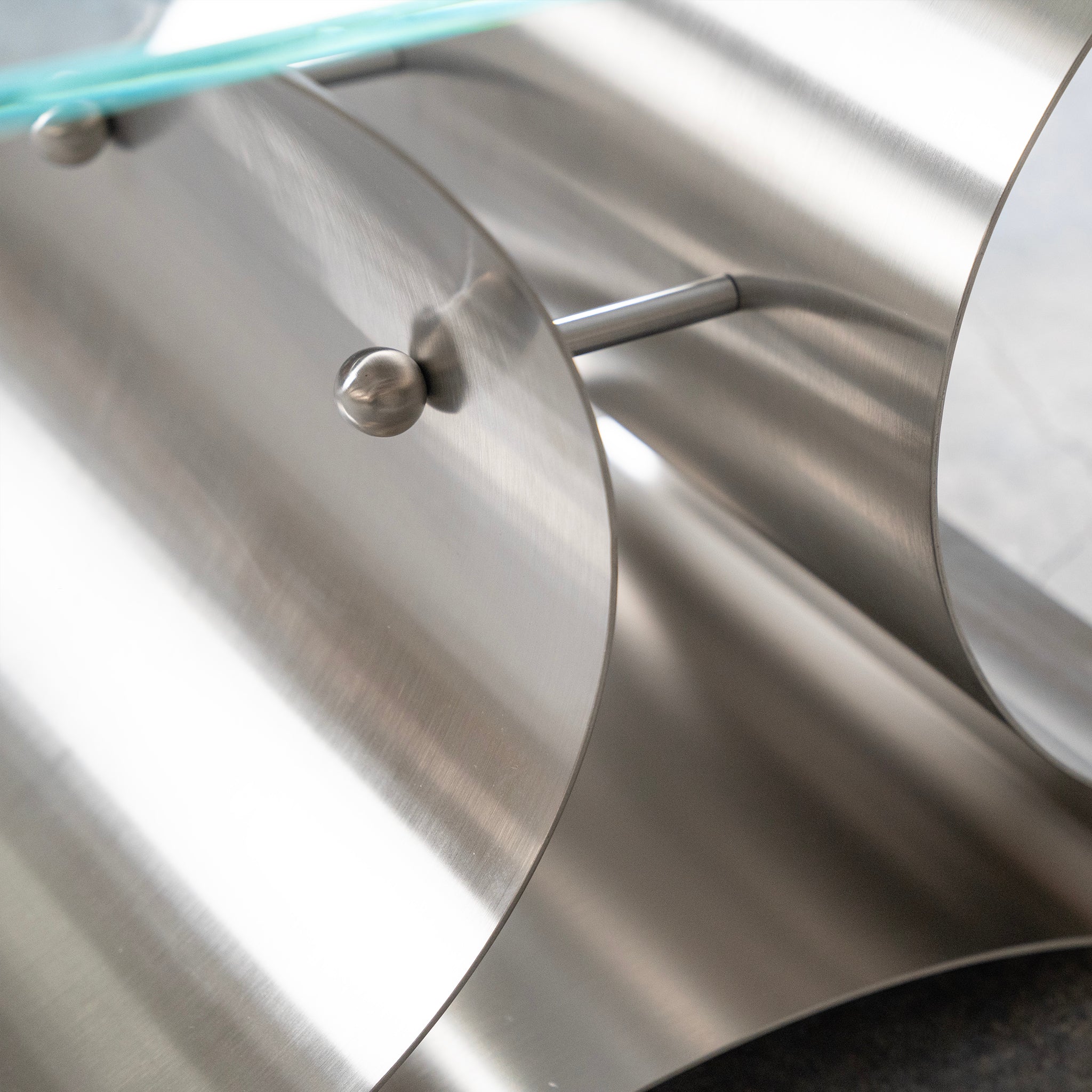 Sculpted Steel Side Table