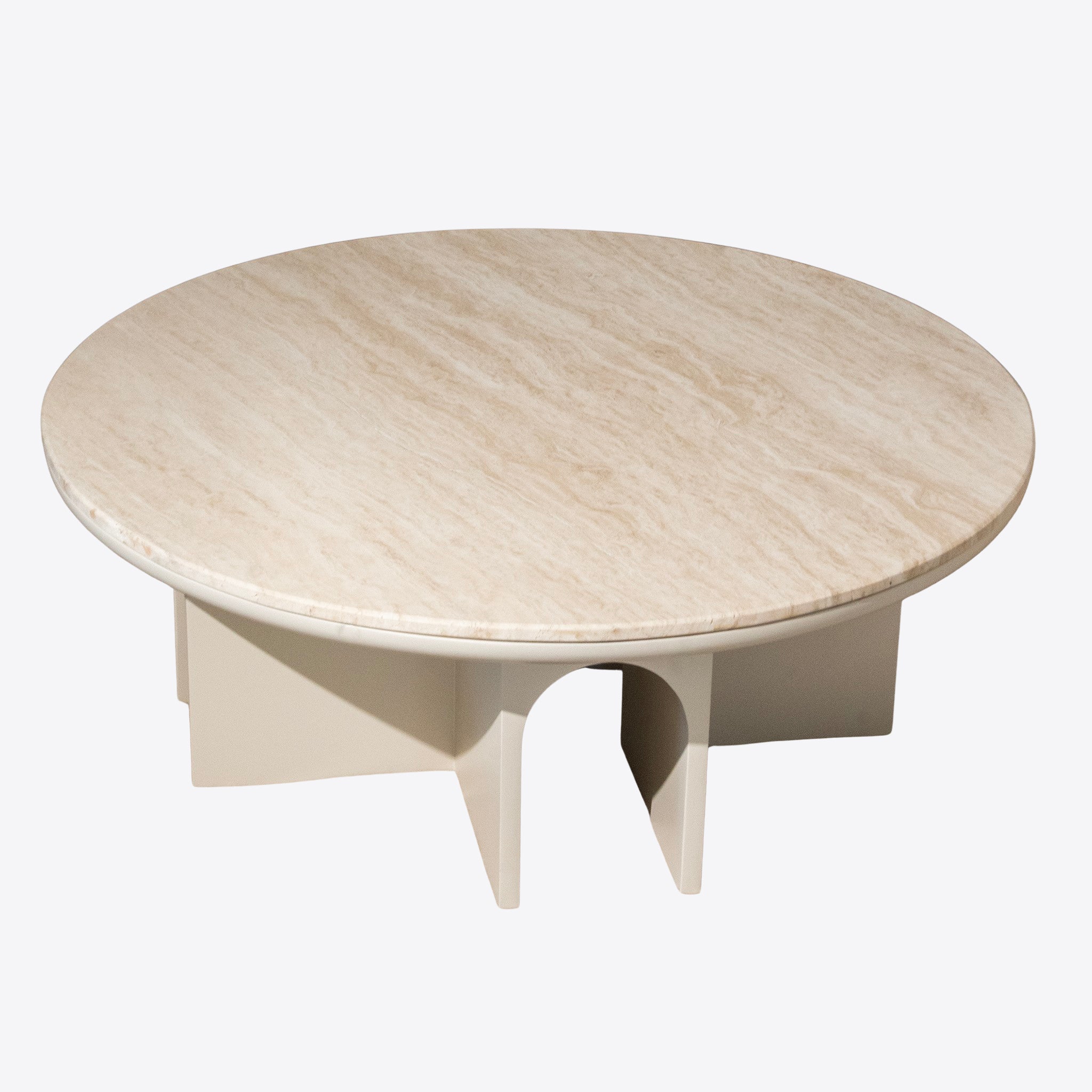 Travertine Arch Coffee Table