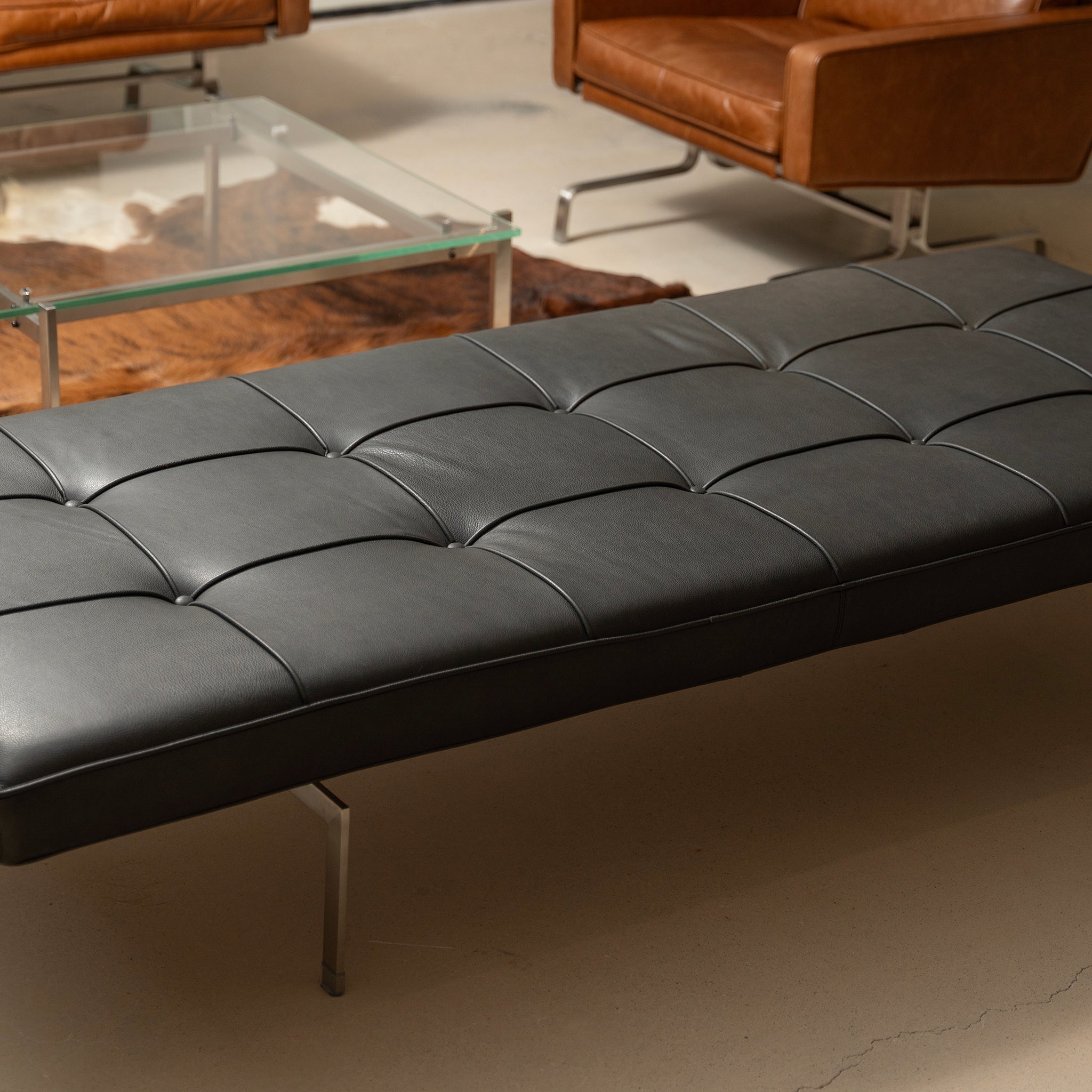 Lucent Tufted Bench