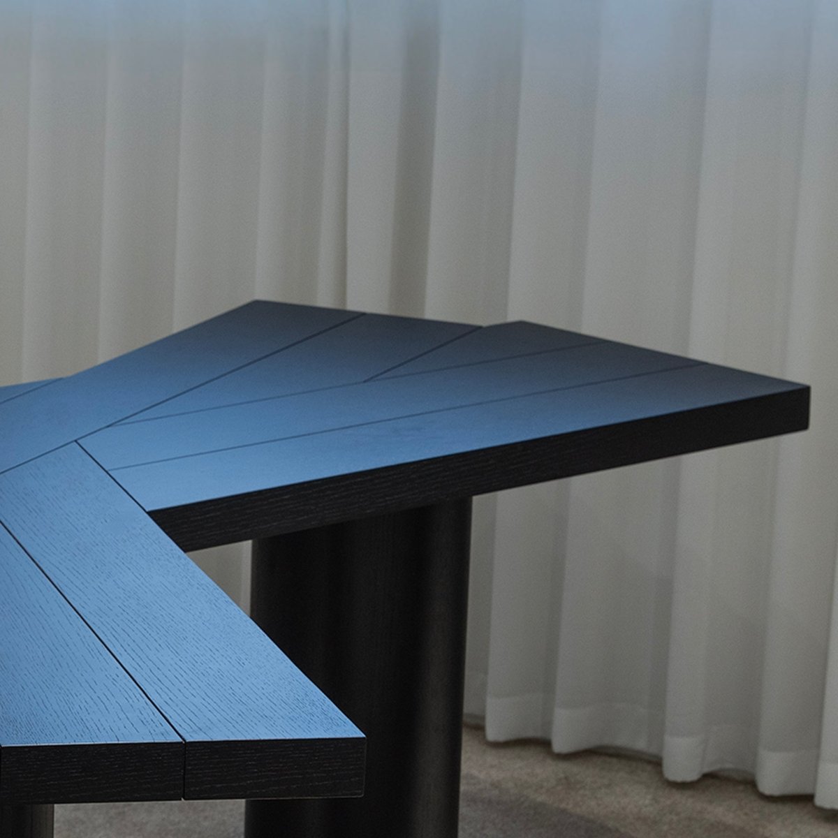 Angular Facet Dining Table - FURNIBLE.