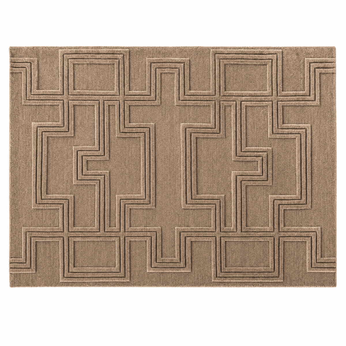 Art Deco Maze Tufted Rug - FURNIBLE.