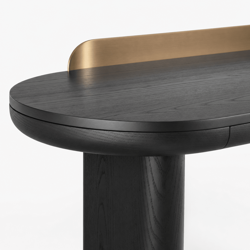 Aurelia Black Console Table - FURNIBLE.