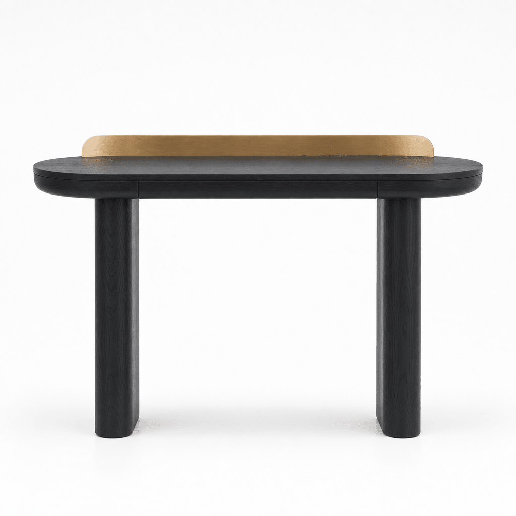 Aurelia Black Console Table - FURNIBLE.