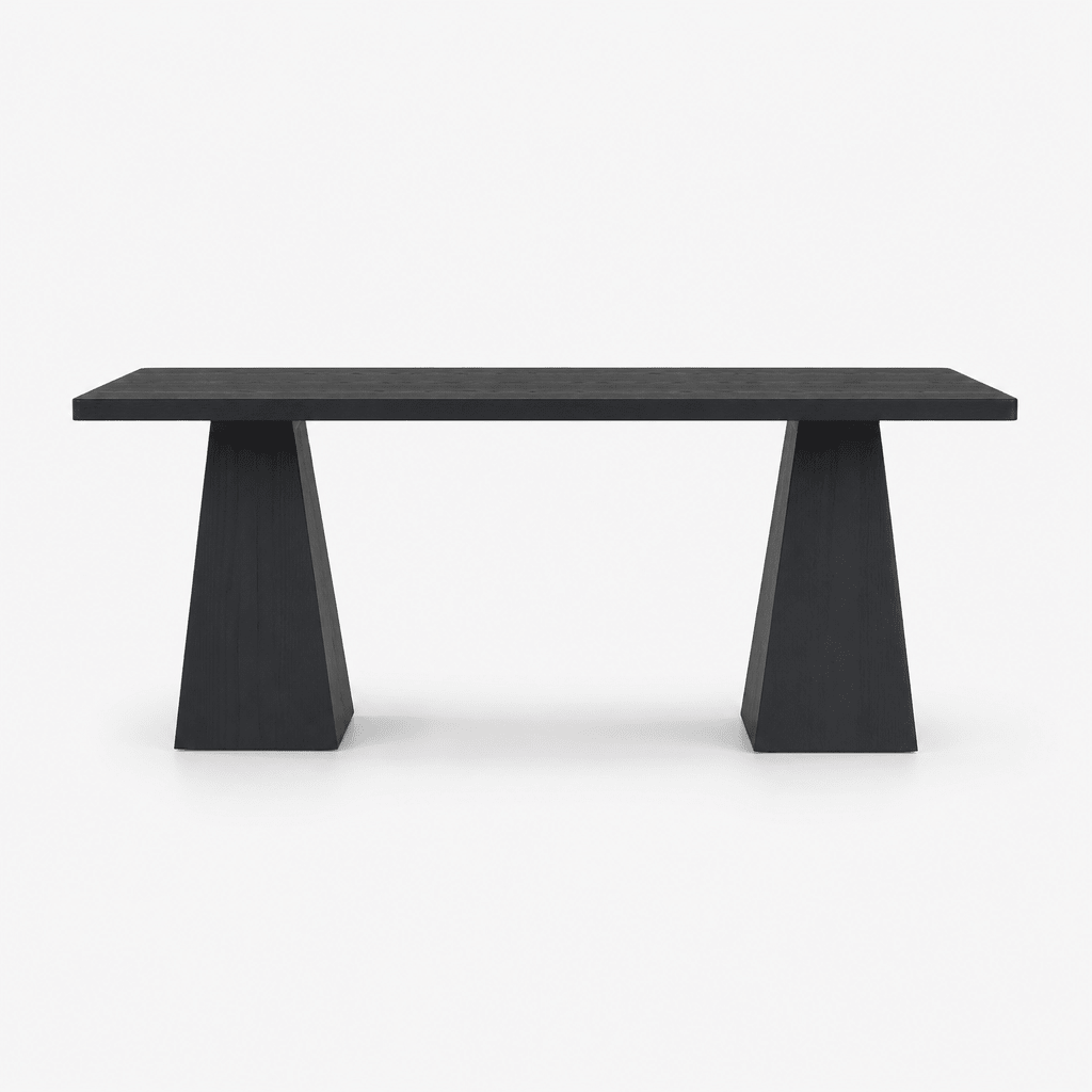Black Ridge Dining Table - FURNIBLE.