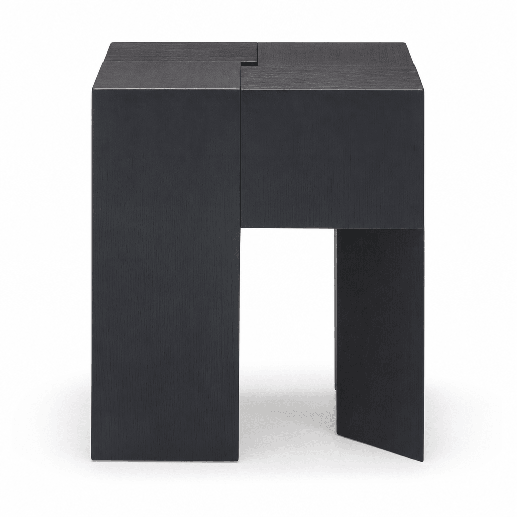Block Pine Side Table - FURNIBLE.