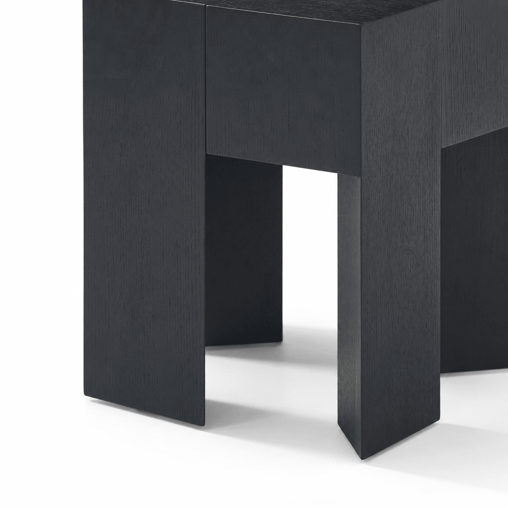 Block Pine Side Table - FURNIBLE.