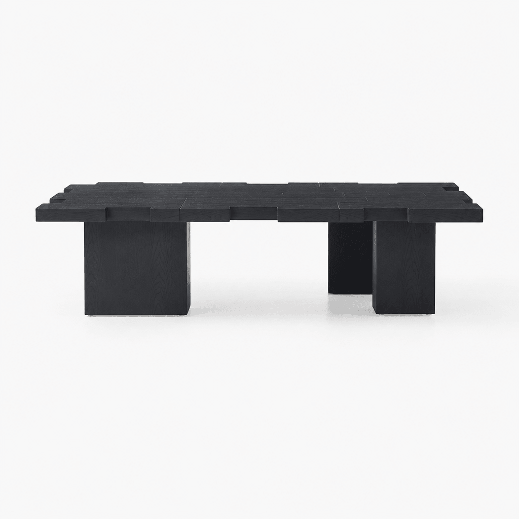 Blockweave Elm Coffee Table - FURNIBLE.