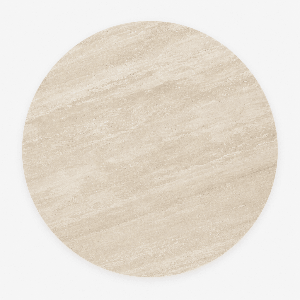 Calma Travertine Coffee Table - FURNIBLE.