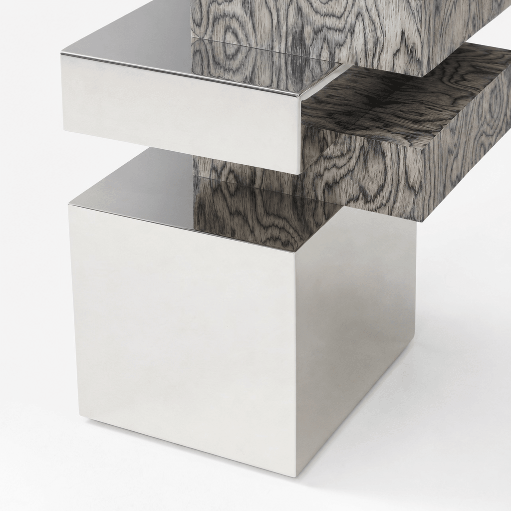 Cantilever Steel Side Table - FURNIBLE.