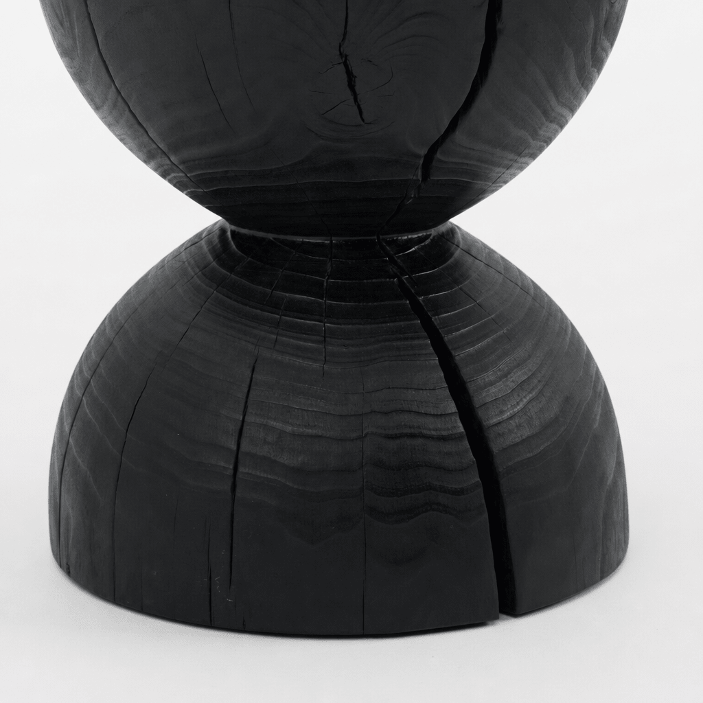 Charred Pine Side Table - FURNIBLE.