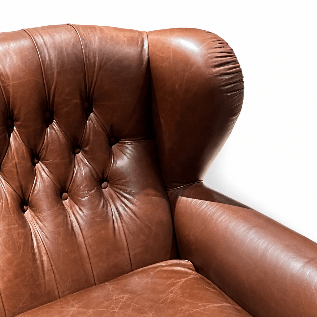 Chesterfield Leather Armchair - FURNIBLE.