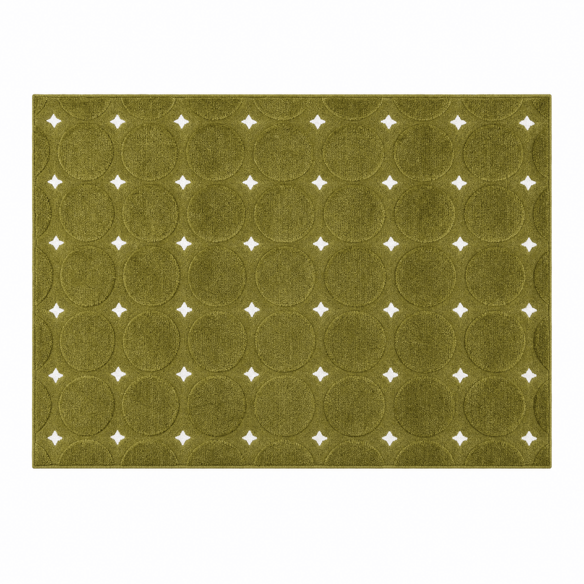 Circle Star Tufted Rug - FURNIBLE.