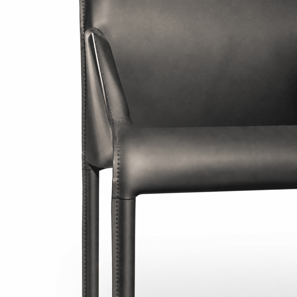 Contour Leather Dining Chair - FURNIBLE.