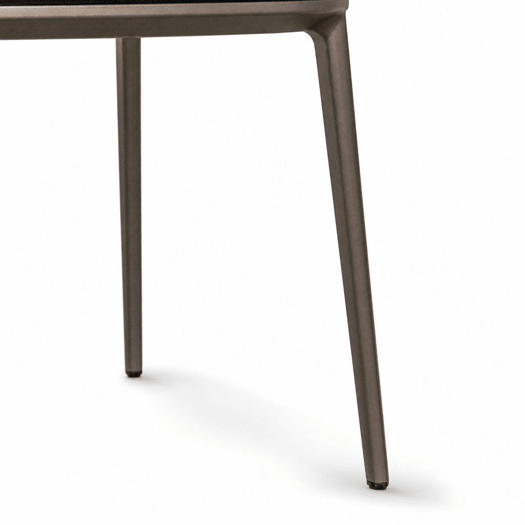 Contoured Leather Dining Chair - FURNIBLE.