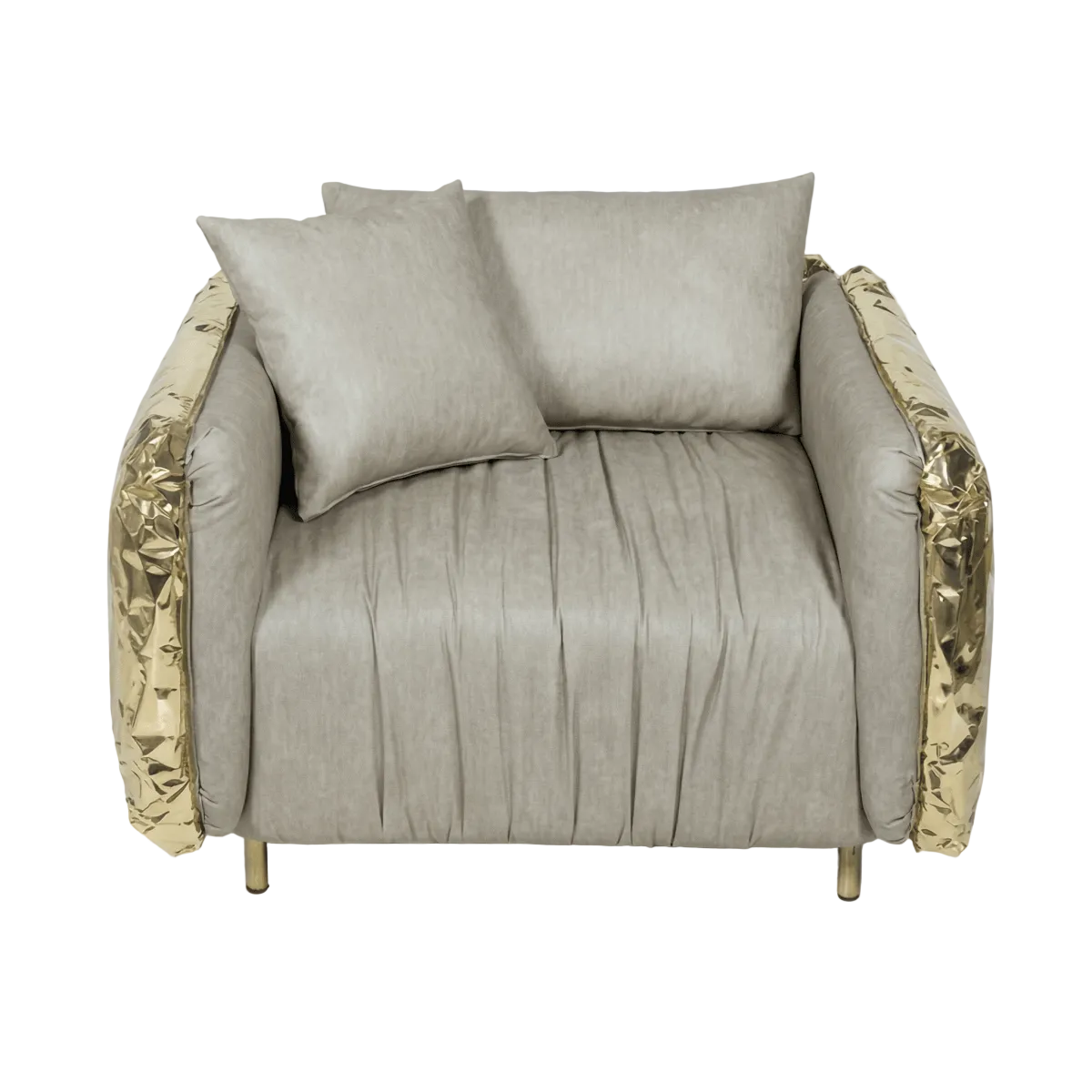 Crystal Gold Armchair - FURNIBLE.