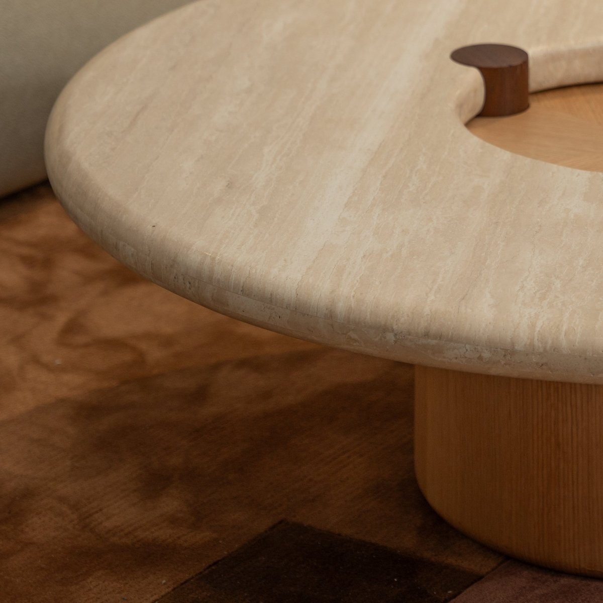 Elara Circular Coffee Table - FURNIBLE.
