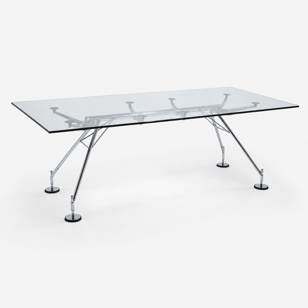 Helix Glass Dining Table - FURNIBLE.