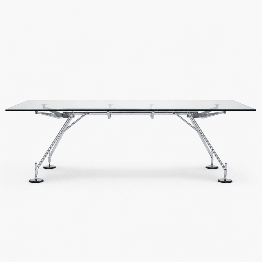 Helix Glass Dining Table - FURNIBLE.