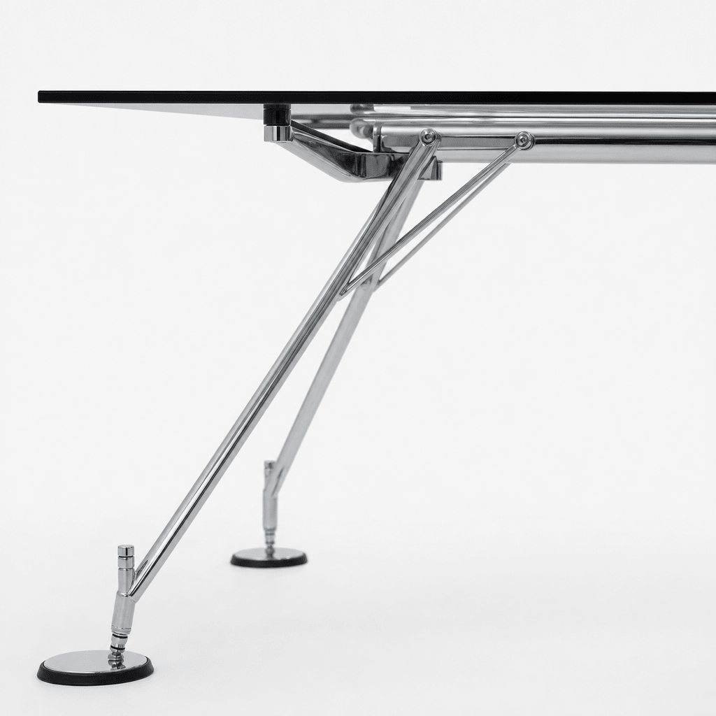 Helix Glass Dining Table - FURNIBLE.