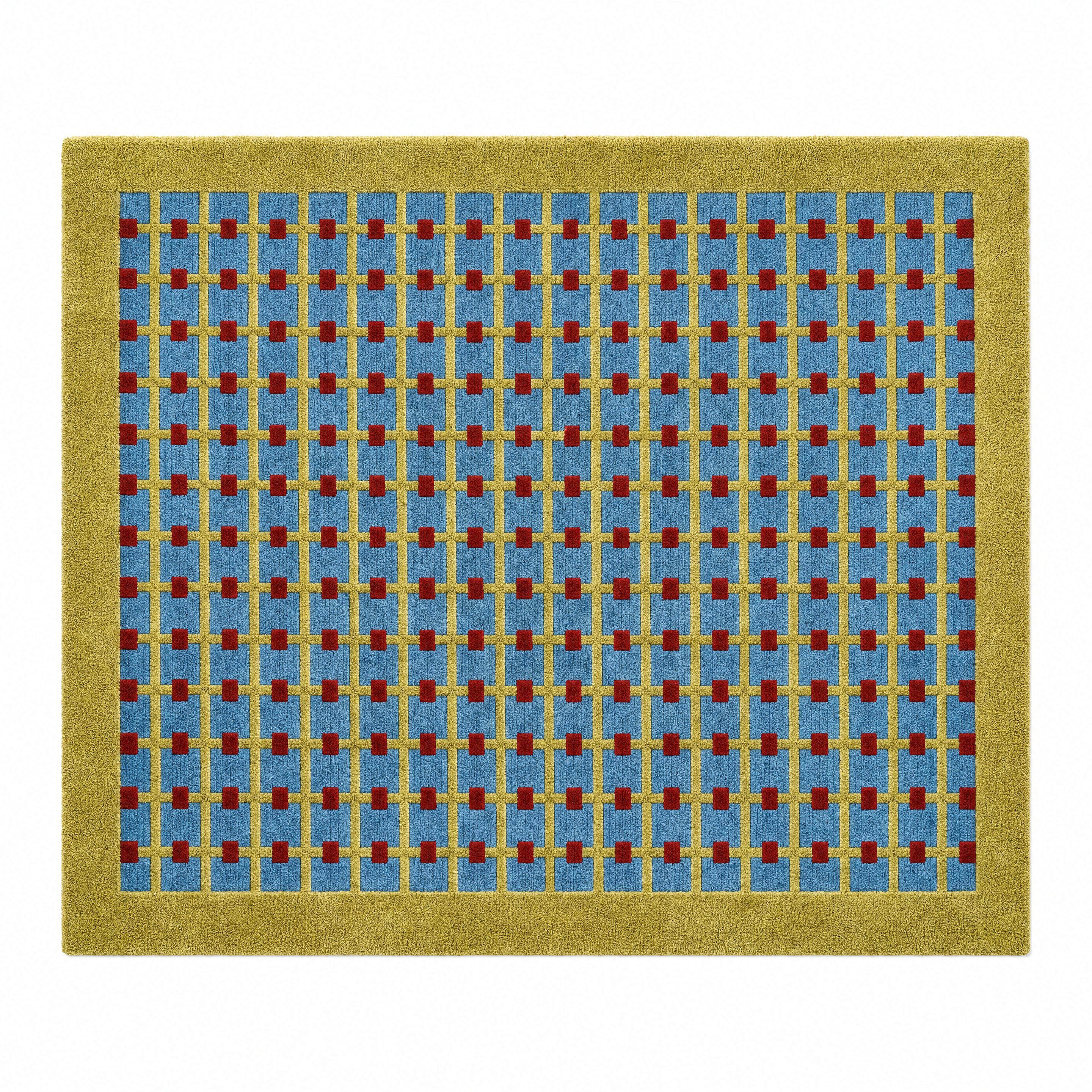 Grid Dot Tufted Rug
