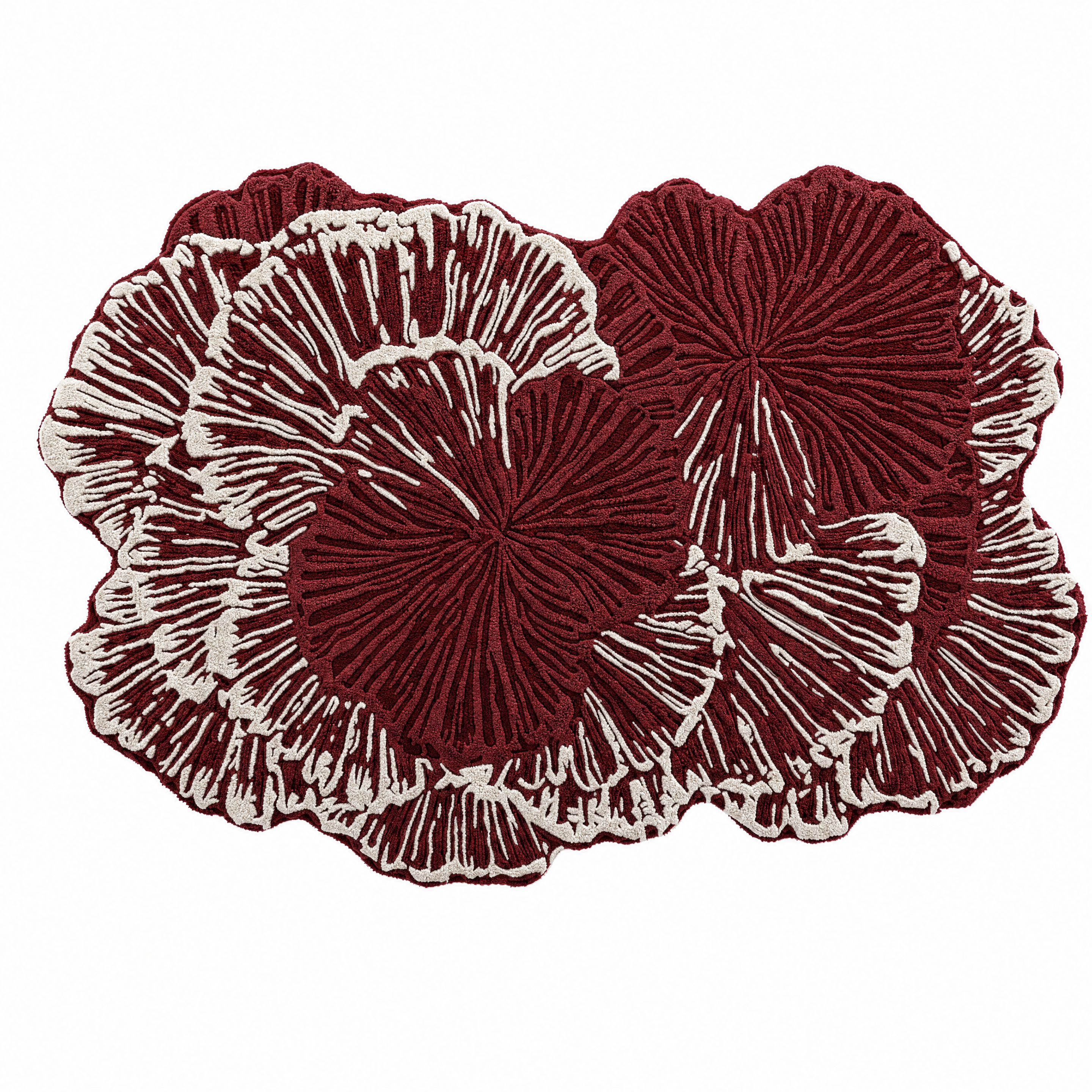 Coral Bloom Tufted Rug