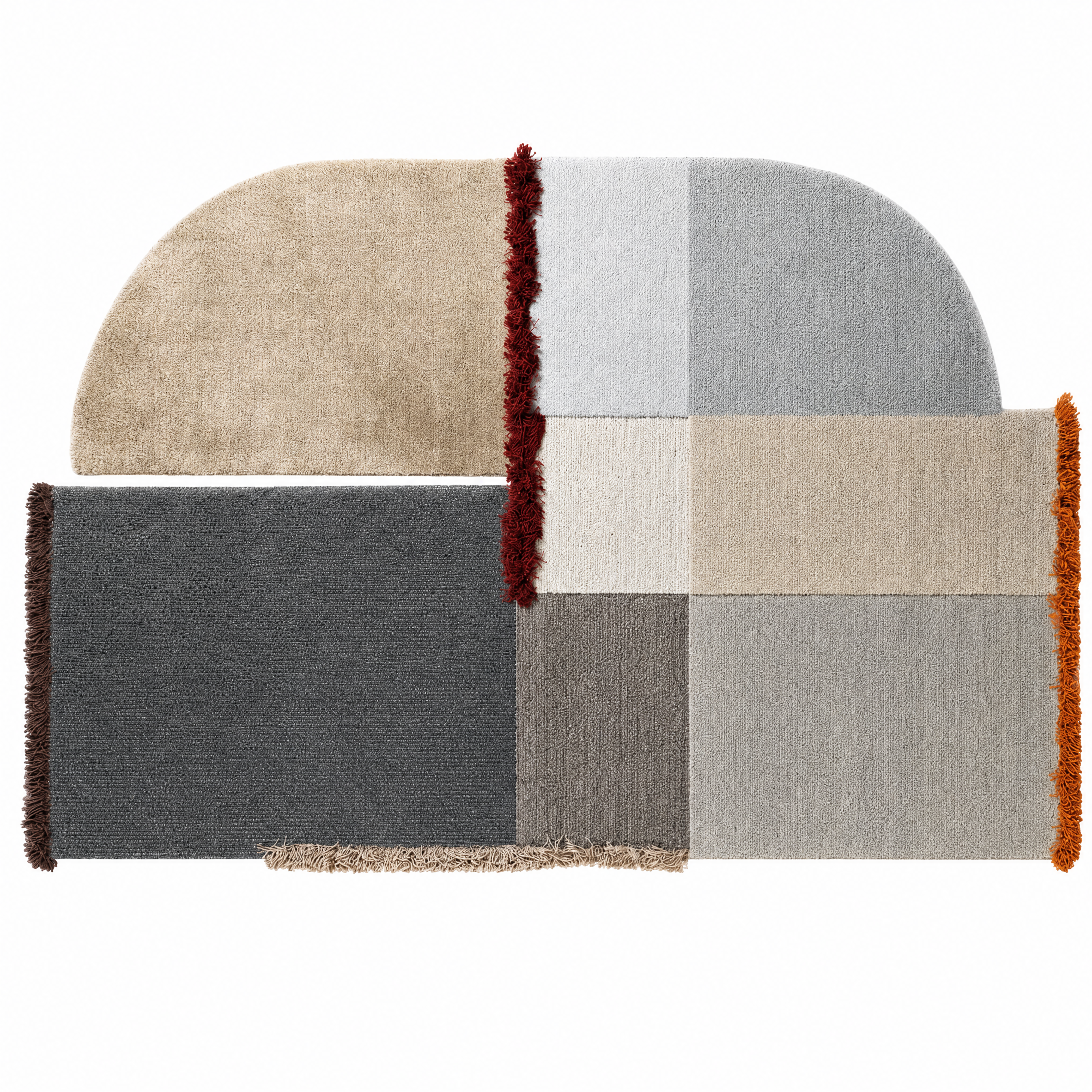 Abstract Arch Patchwork Rug