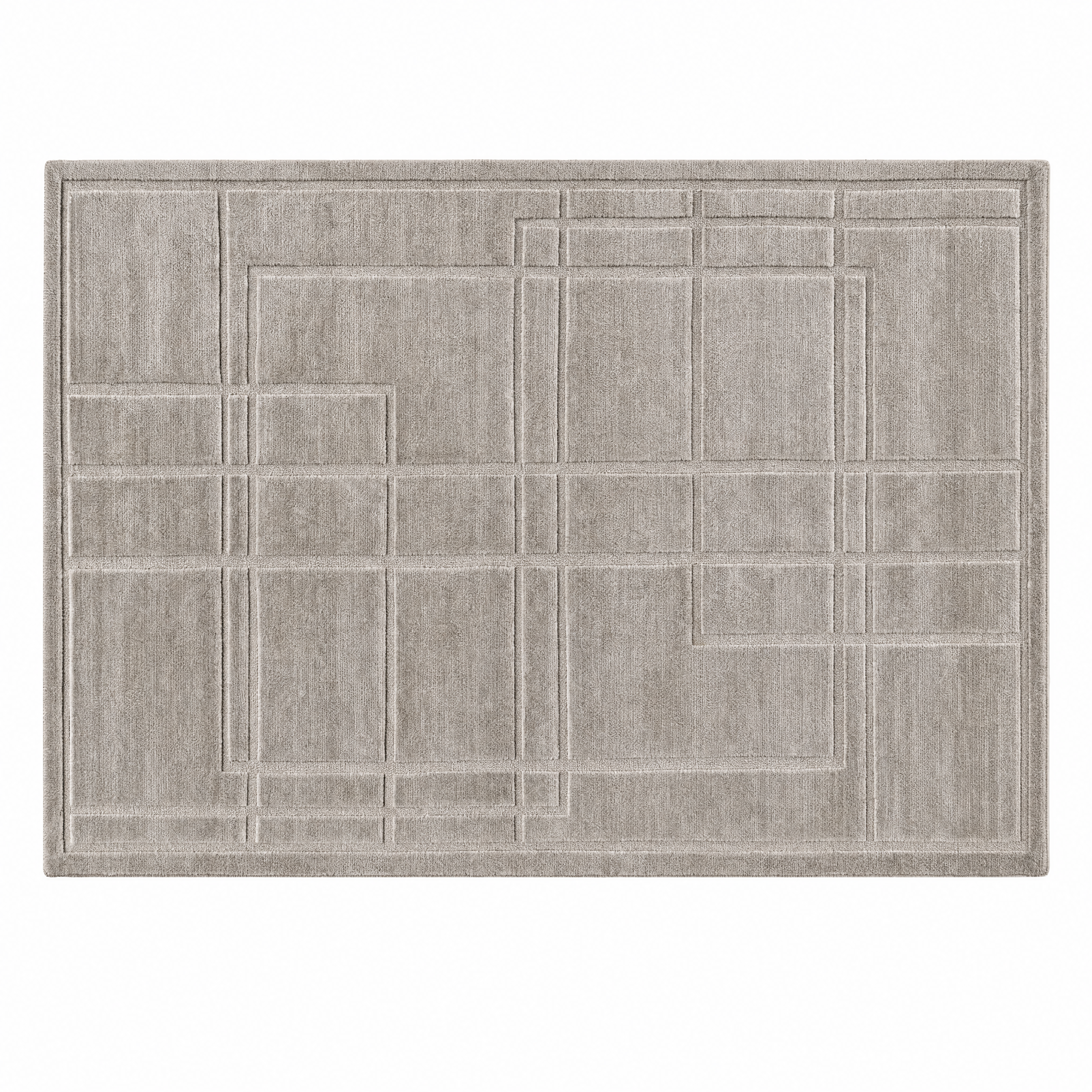 Architectural Grid Tufted Rug