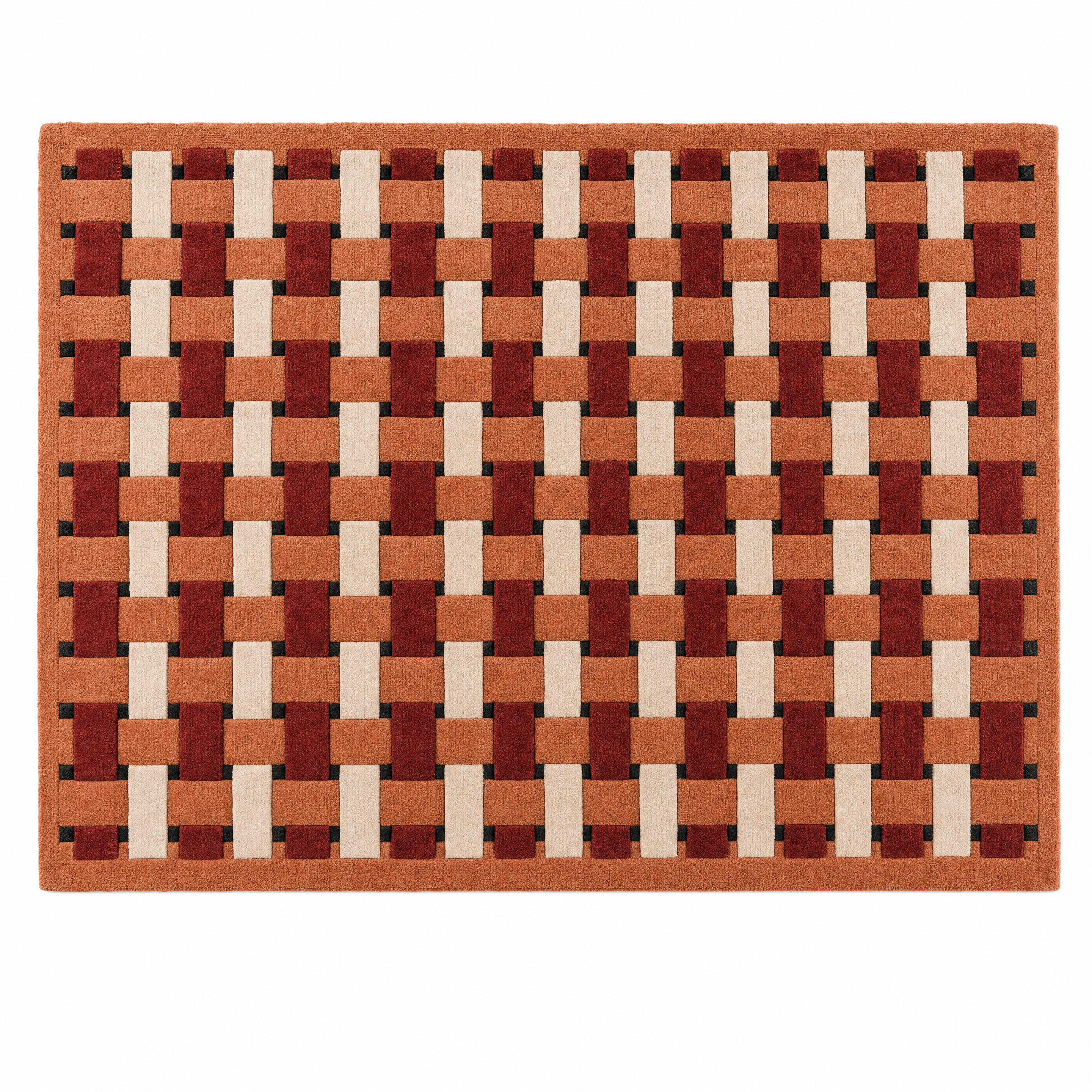 Basketweave Tufted Rug