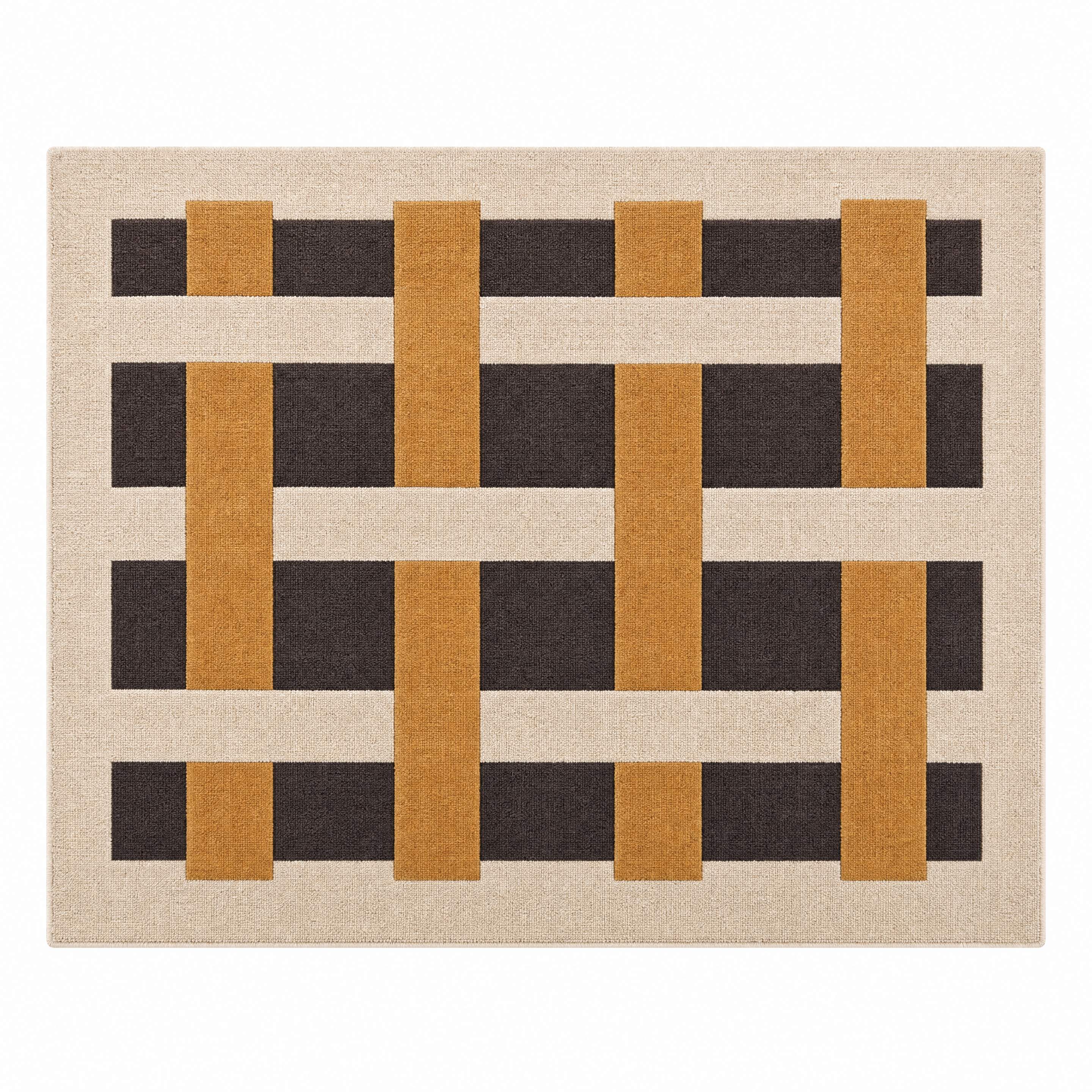 Interlock Lattice Tufted Rug