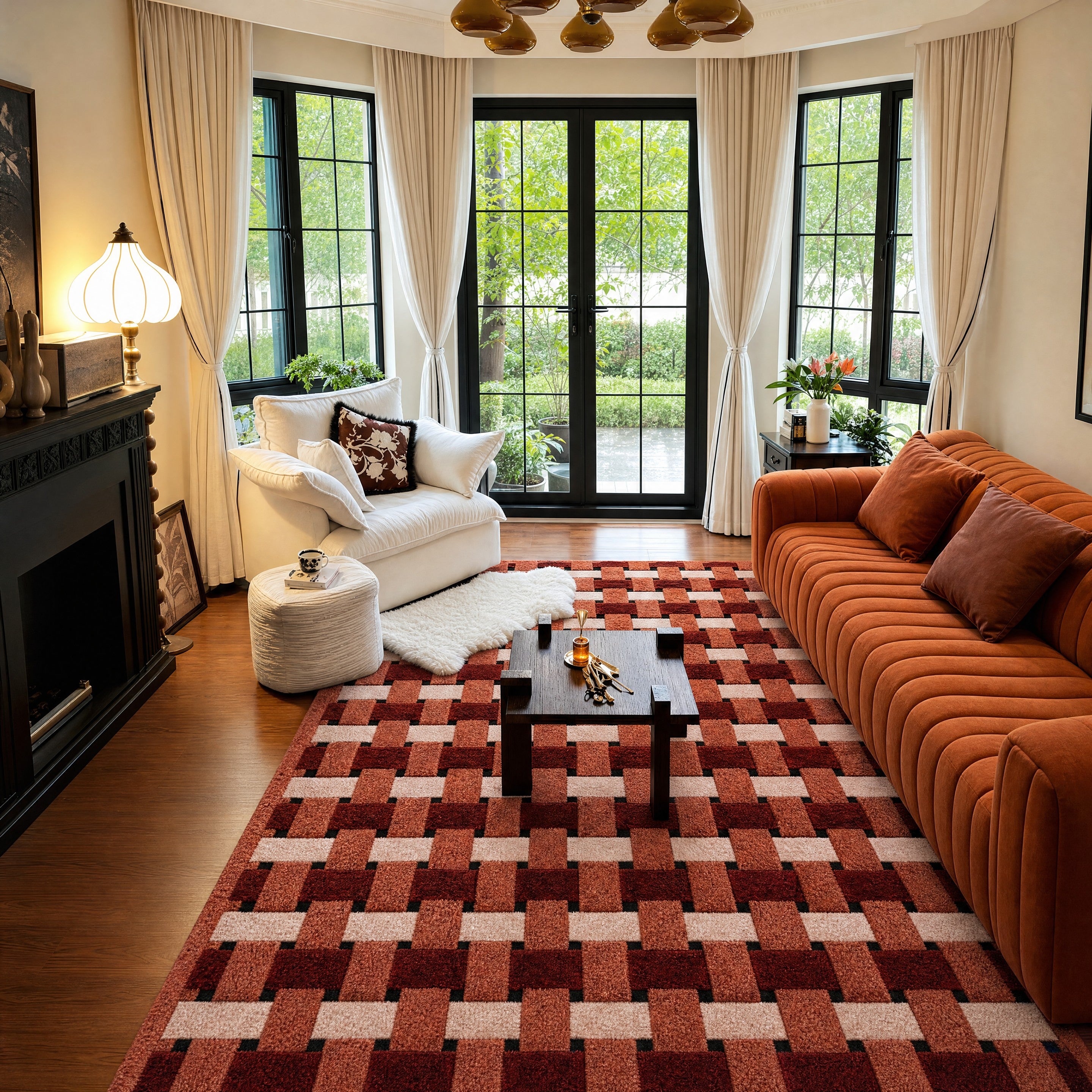 Basketweave Tufted Rug