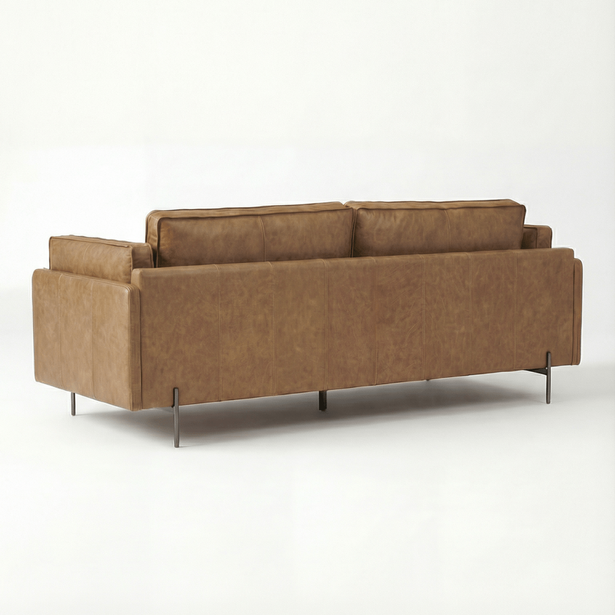 Hudson Leather Sofa - FURNIBLE.