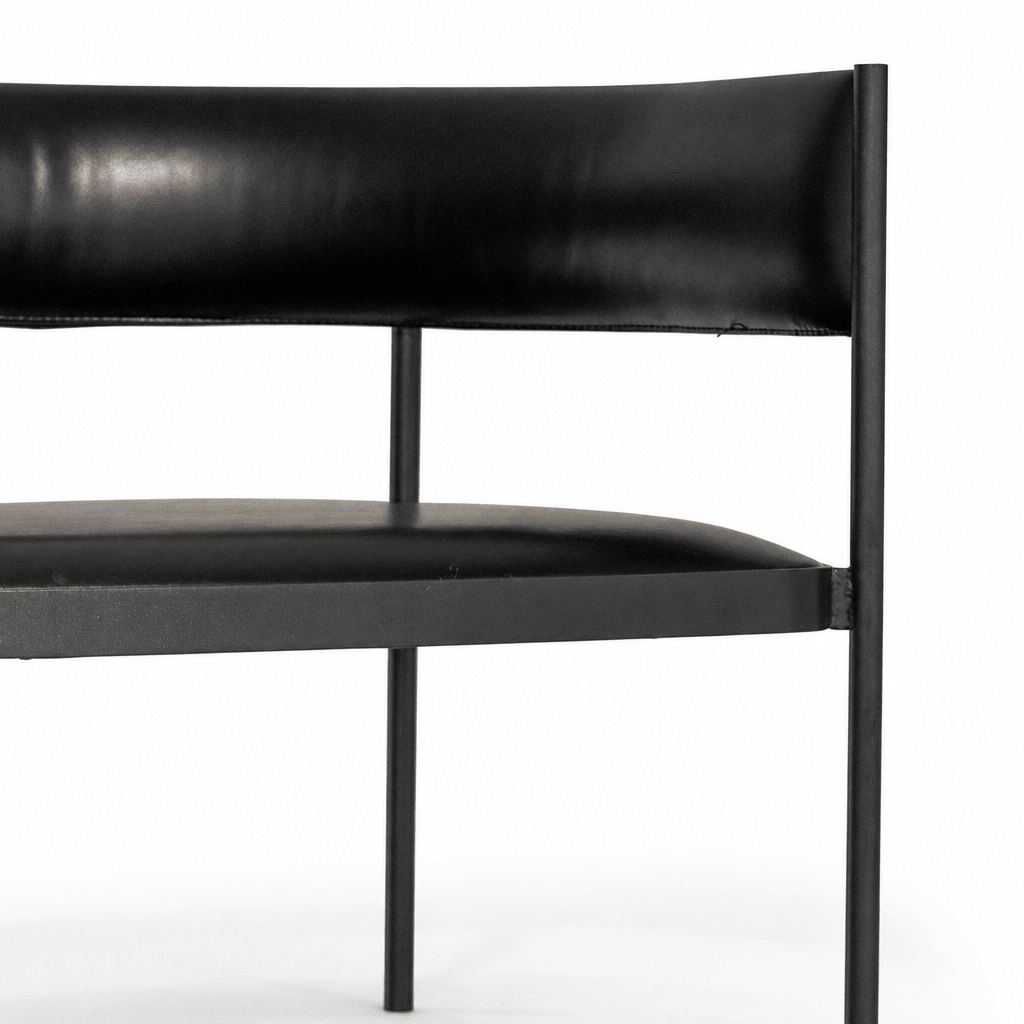 Industrial Frame Leather Chair - FURNIBLE.