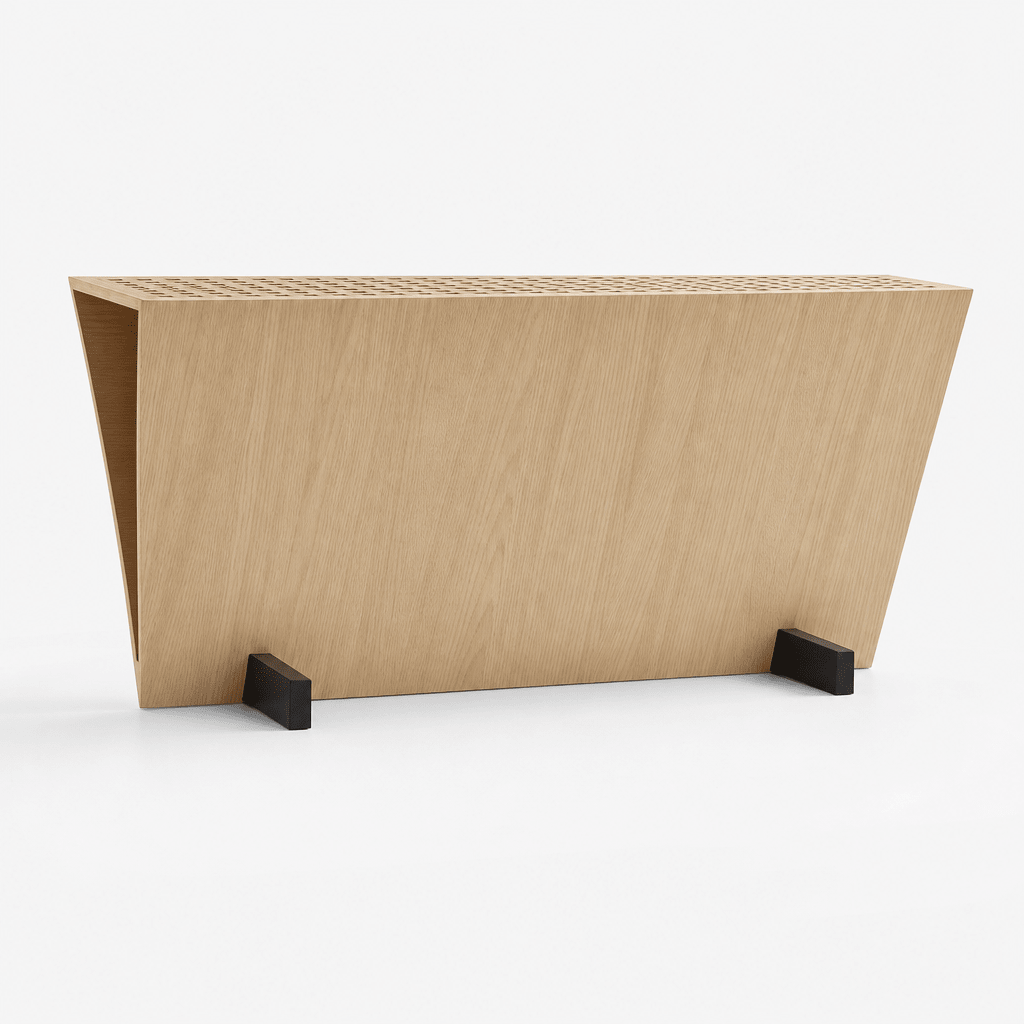 Lattice Oak Console - FURNIBLE.