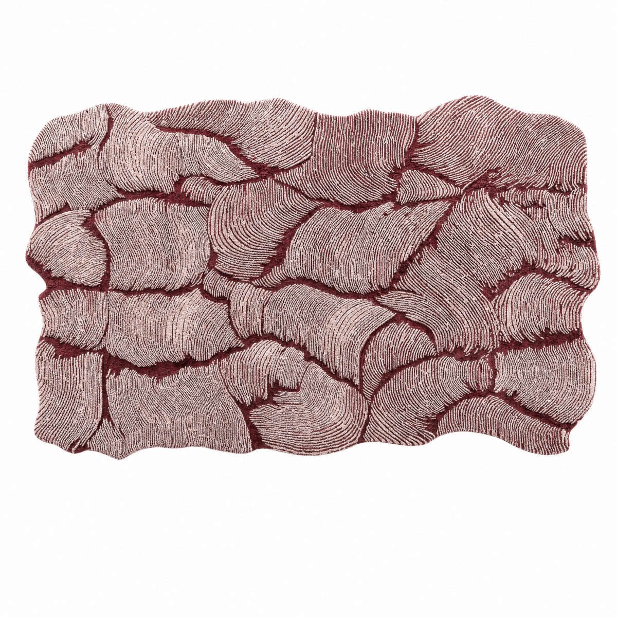 Layered Leaf Tufted Rug - FURNIBLE.