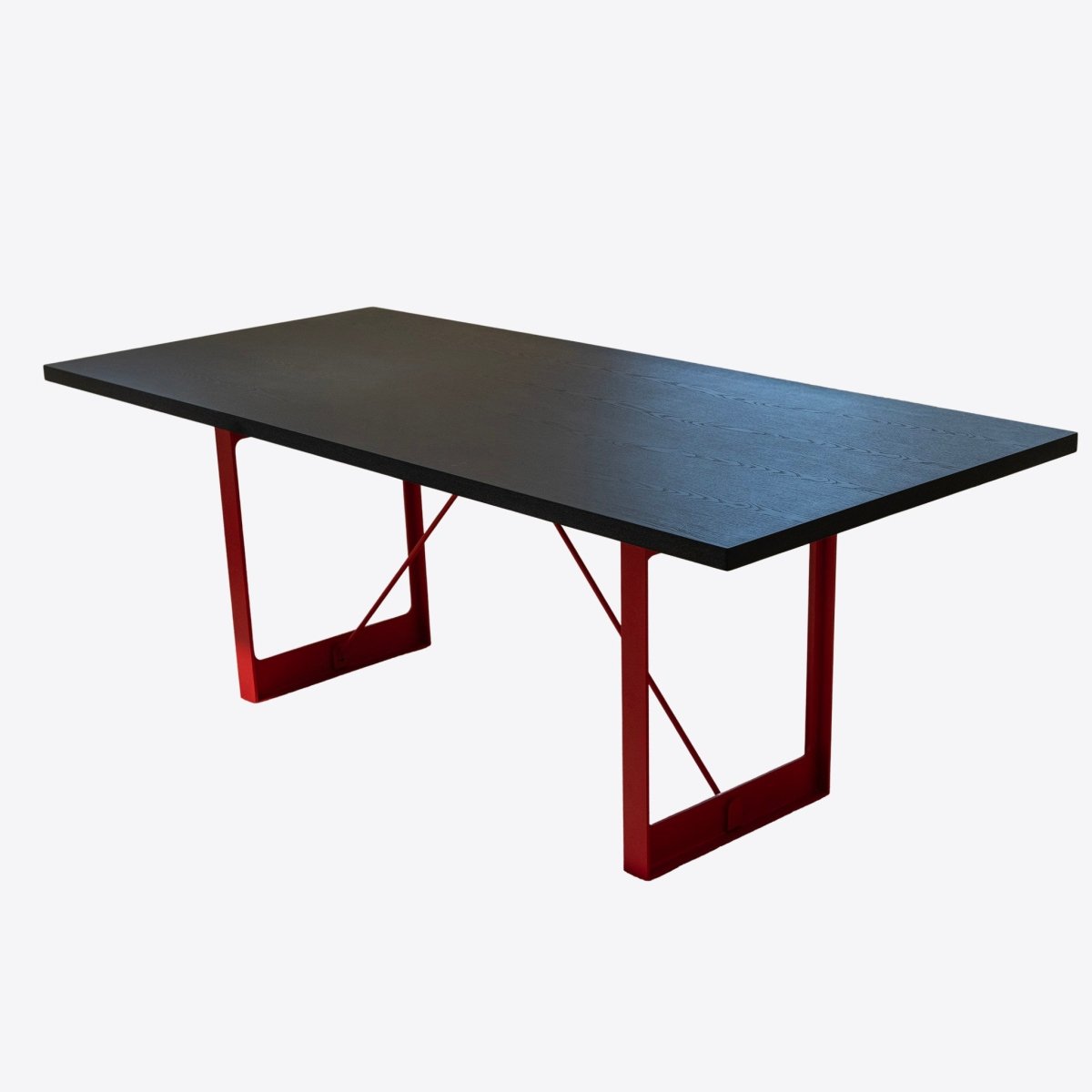 Linear Contrast Dining Table - FURNIBLE.