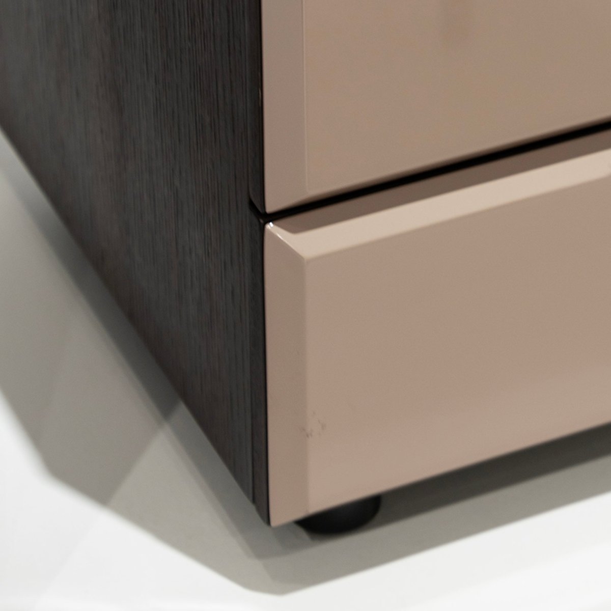 Modern Two - Tone Nightstand - FURNIBLE.
