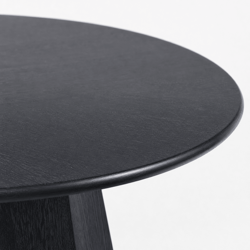 Noir Round Dining Table - FURNIBLE.