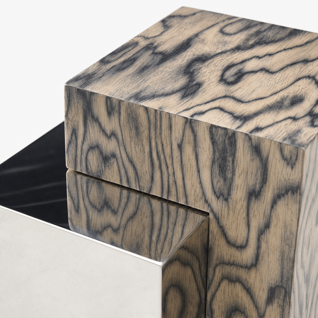 Offset Block Accent Table - FURNIBLE.