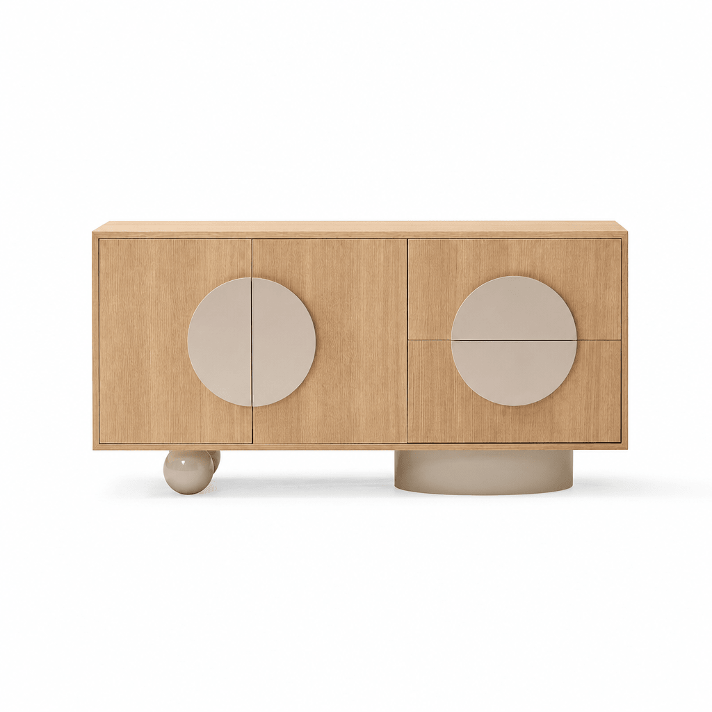 Orbit White Oak Sideboard - FURNIBLE.