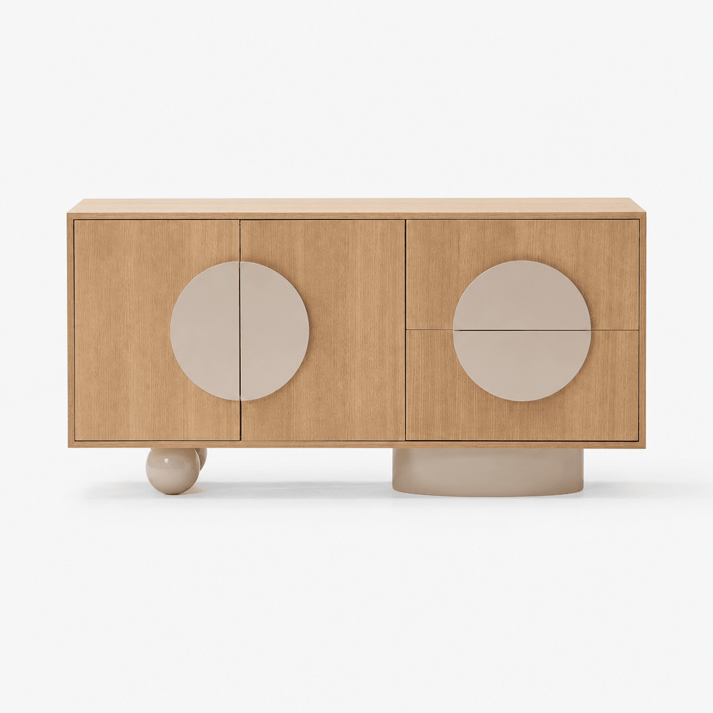Orbit White Oak Sideboard - FURNIBLE.