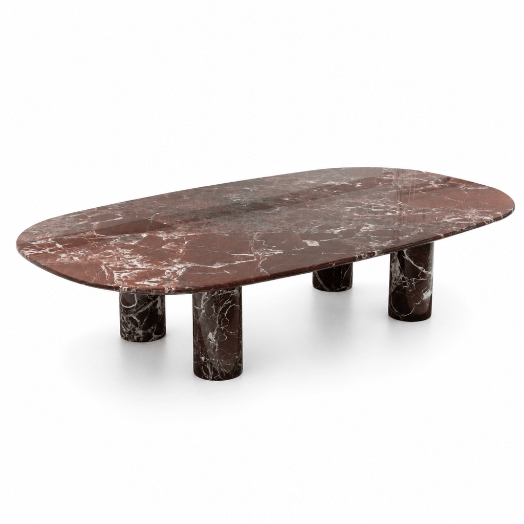 Oxblood Marble Coffee Table - FURNIBLE.