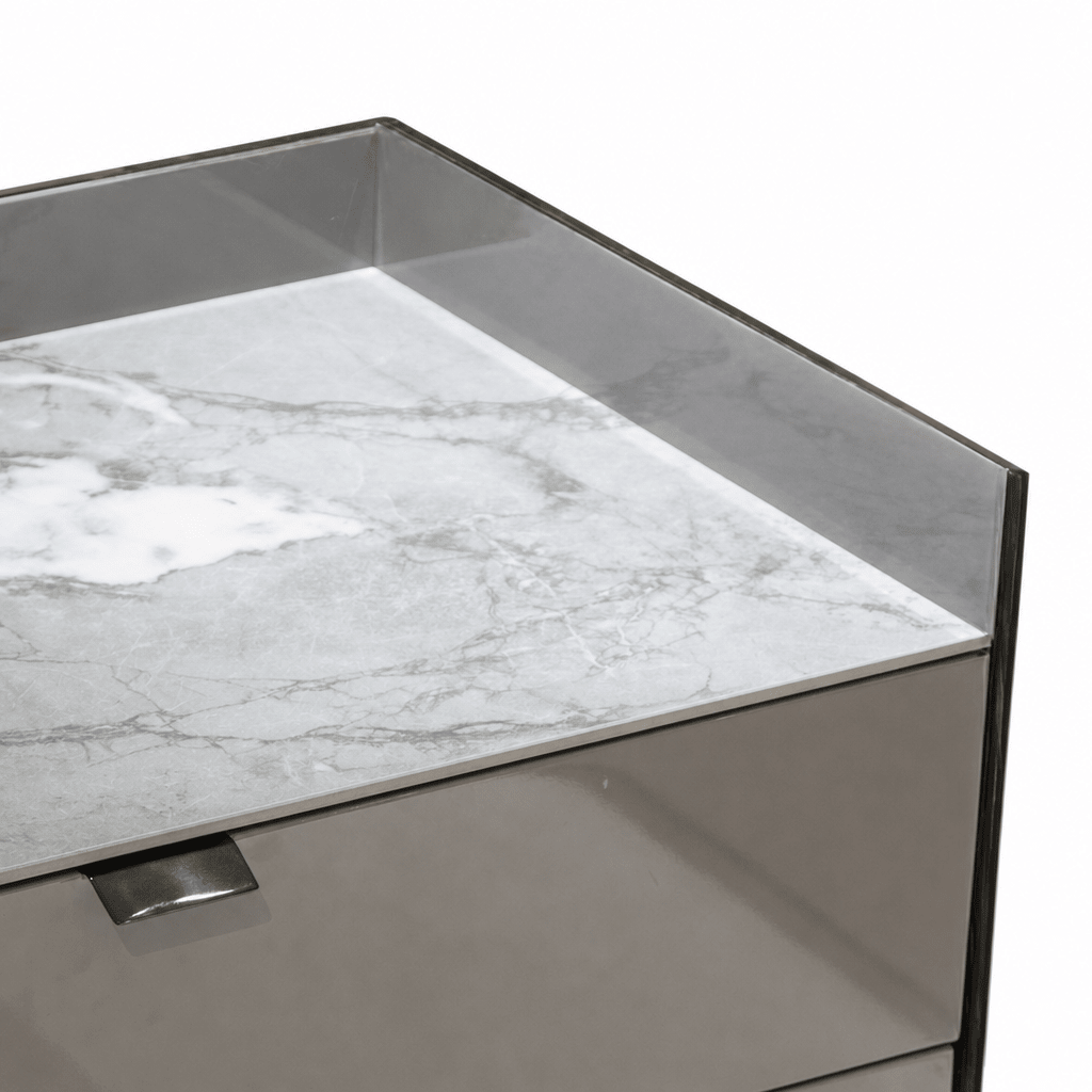Refined Marble Nightstand - FURNIBLE.