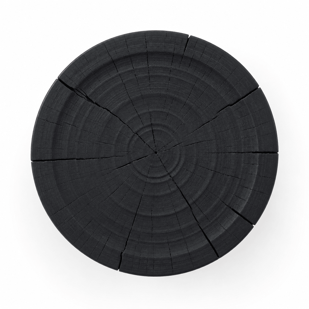 Ripple Charred Side Table - FURNIBLE.